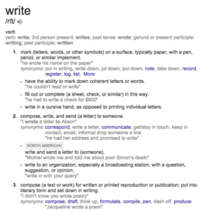 Compose text for publication; put into literary for and set down in writing.